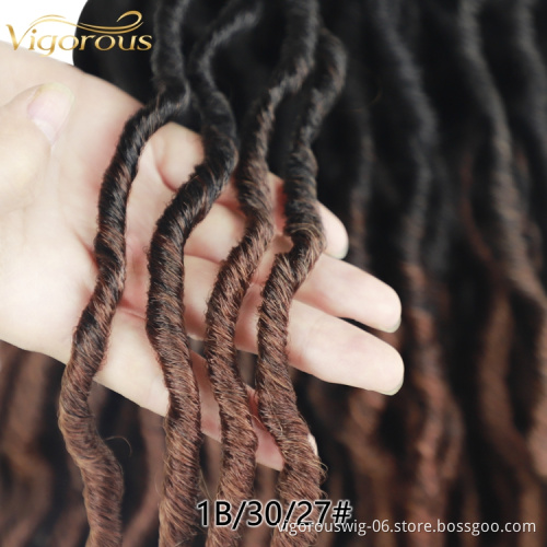 Vigorous Synthetic 18 inches Gypsy locs Crochet New Locs Julianna Soft Hair Faux Locs Crochet Braid Hair Extension
